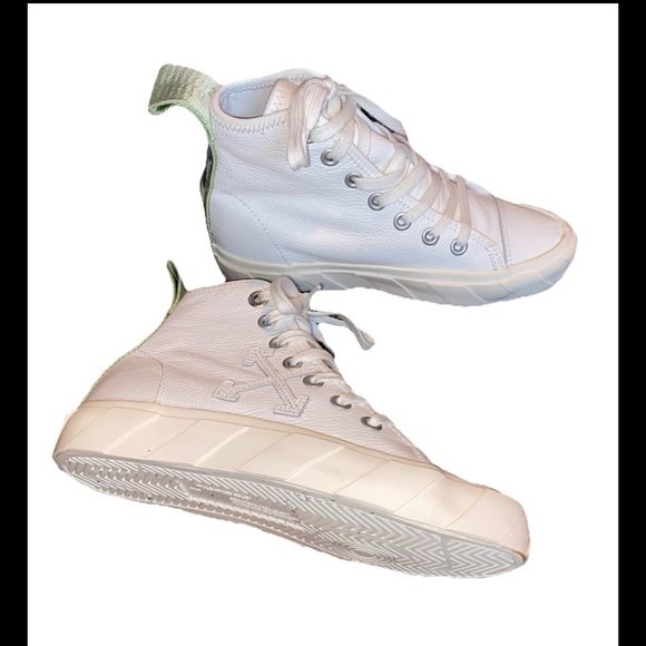 Off-White Virgil Abloh Arrow High Top Sneakers Sz Women’s 37 - Picture 2 of 16